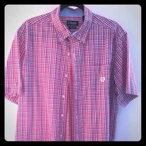 Short Sleeve Chaps Button Down